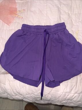 Purple Butterfly Shorts